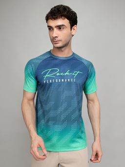 Rock.it - Mens Multi-Color Half Sleeve Printed Round Neck T-Shirt