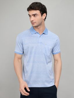 Monte Carlo - Mens Stripe Regular Fit Half Sleeve Polo T-Shirt