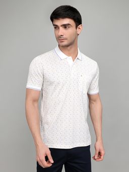 Monte Carlo - Men's Regular Fit Half Sleeve Printed Polo T-Shirt
