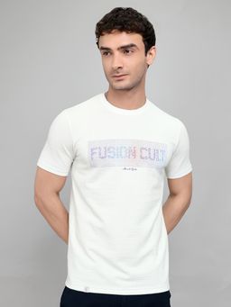 Monte Carlo - Men's Smart Fit Round Neck Textured Half Sleeve T-Shirt