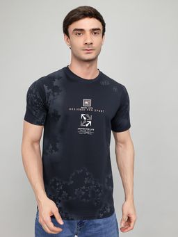 Monte Carlo - Mens Half Sleeve Printed Round Neck T-Shirt