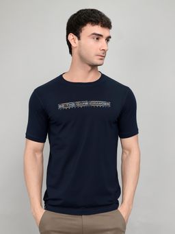Monte Carlo - Mens Regular Fit Half Sleeve Printed Round Neck T-Shirt