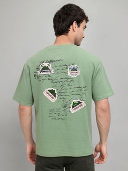Monte Carlo - Mens Regular Fit Half Sleeve Printed Round Neck T-Shirt