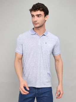 Monte Carlo - Mens Lavender Regular Fit Half Sleeve Polo T-Shirt
