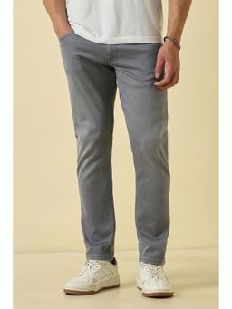 Allen Solly - Men Grey Mid Wash Jeans