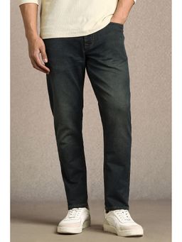 Louis Philippe - Men Navy Blue Light Smart Fit Jeans