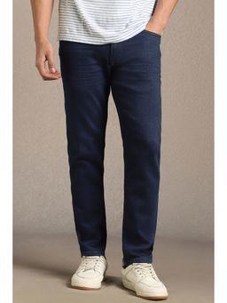 Louis Philippe - Men Navy Mid Regular Fit Jeans