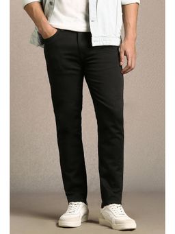 Louis Philippe - Men Black Dark Regular Fit Jeans