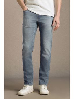 Louis Philippe - Men Light Blue Straight Fit Jeans