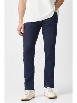 Van Heusen - Men Navy Blue Mid Wash Jeans