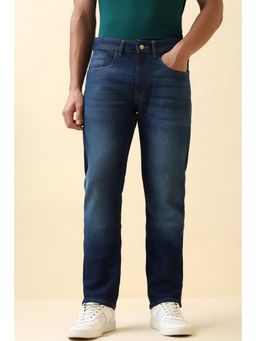 Allen Solly - Men Navy Mid Wash Jeans