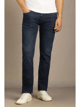 Louis Philippe - Men Navy Light Straight Fit Jeans