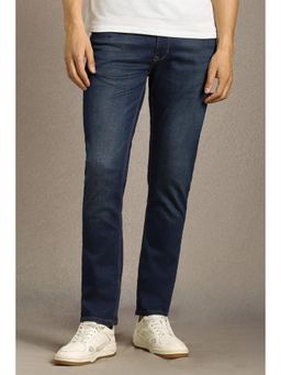 Louis Philippe - Men Navy Light Straight Fit Jeans