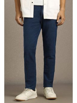 Louis Philippe - Men Navy Mid Straight Fit Jeans