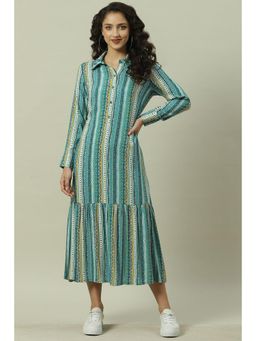 Biba - Blue Printed Dress