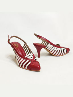 THE ALTER - Avril Red Strappy Stiletto Heels