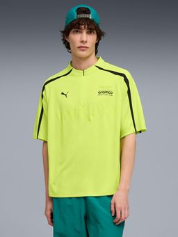 Puma - Aston Martin F1 Mens Half-Zip Relaxed Lifestyle Jersey
