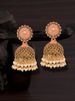 E2O - Peach Brass Earrings