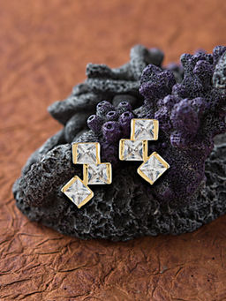 E2O - Gold Brass Earrings