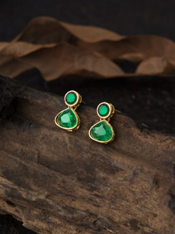 E2O - Olive Brass Earrings