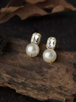 E2O - White Brass Earrings