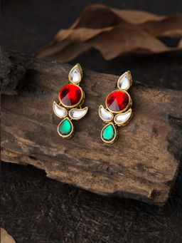 E2O - Multi-Color Brass Earrings