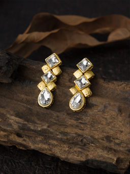 E2O - White Brass Earrings