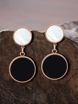 E2O - Multicolor Fancy Round Shaped Drop Earrings