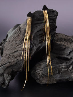 E2O - Quirky Golden With White Peral Embellished In Round Shaped Hoop Earring For Women