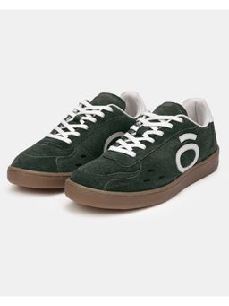 Bewakoof - Men Ollie Zone Amazon Green Suede Leather Sneakers