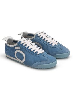 Bewakoof - Men Sunday Blue Halo Series Suede Sneakers