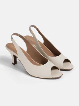 PEPPER - Women Off White Stiletto Heels