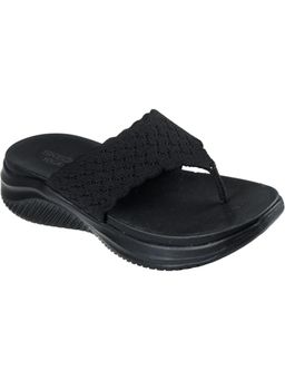 SKECHERS - Women Black Ultra Flex 3.0 Sandal - Rhythm Waves Sandals