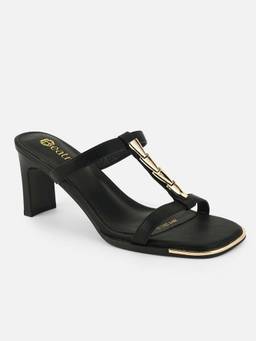 Beatnik - Women Black Comfortable and Stylish Block Heels