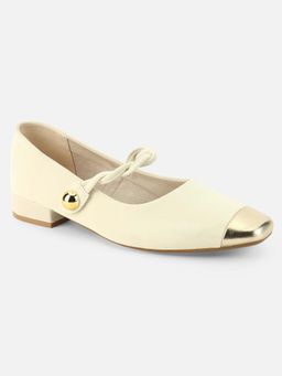 Beatnik - Women Cream Comfortable and Stylish Block Heels