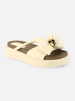 Beatnik - Women Cream Comfortable and Stylish Platform Heels