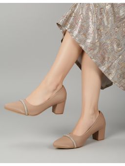LYDC LONDON - Women Beige Block Heels