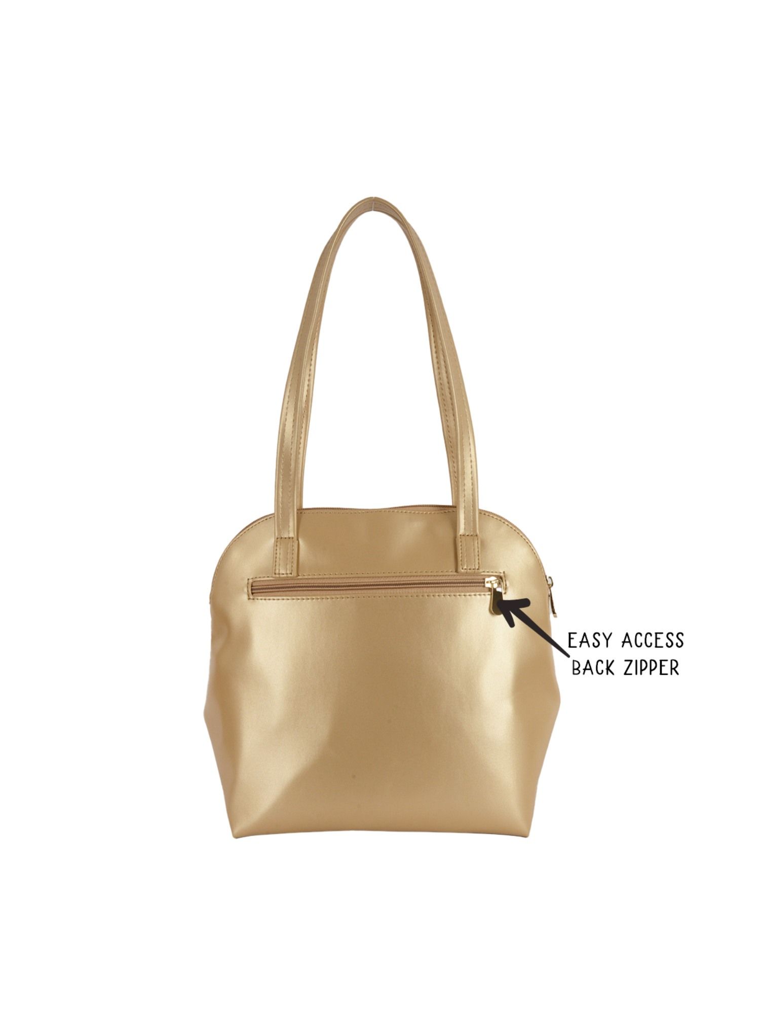 Buy Baggit Lxe Oken Gold Handbag (M) Online