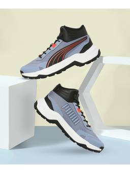 Puma - Grey Questblitz Mid Running Shoes