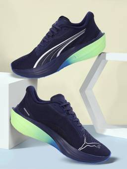 Puma - Navy Blue Darter Pro Fade Res Running Shoes