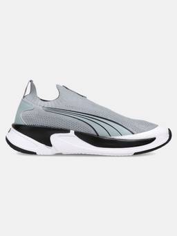 Puma - Grey Softride Premier GlideKnit Walking Shoes