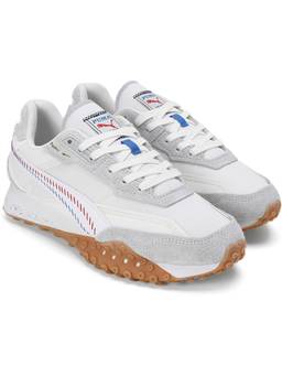Puma - White Blktop Rider Premium Athletics Sneakers