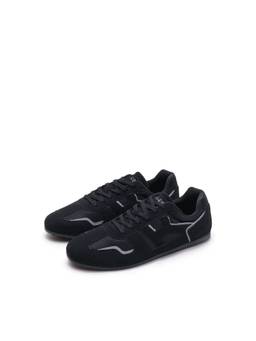 RAREISM - Women Otimo Black Micro Suede Sneaker