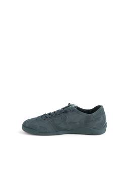 Rare Rabbit - Sugoi Tug Men Mint Green Solid Suede Canvas Lace-Up Sneakers