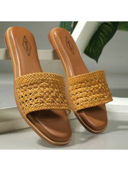 WOODLAND - Casual Softy Yellow Flats For Women