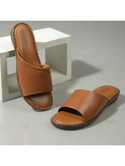 WOODLAND - Casual Sheep Nappa Tan Flats For Women