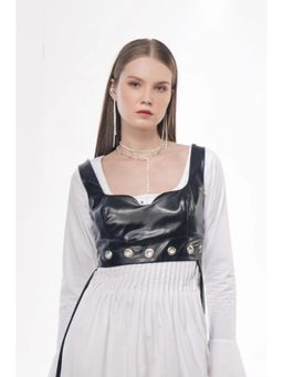 Label Aparna Rawat - Black Strap Crop Top