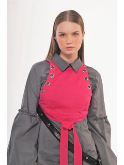 Label Aparna Rawat - Pink Halter Crop Top