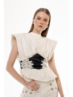 Label Aparna Rawat - White Corset Top