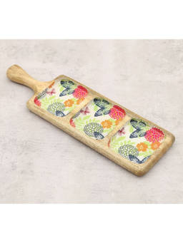 India Circus by Krsnaa Mehta - Multi-Color Monarchs Cadence Compartment Platter